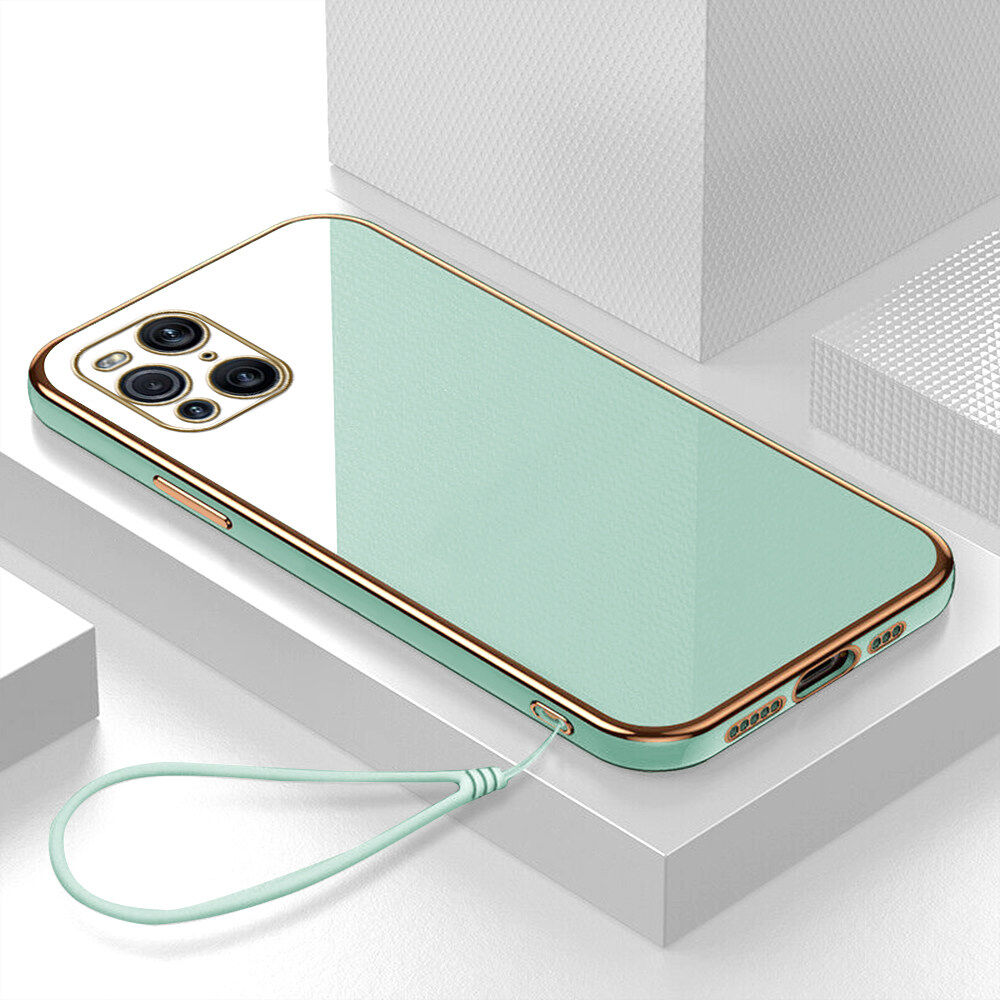 Hontinga Casing Case For OnePlus Nord CE 2 CE2 5G Case Fashion Solid Color Luxury Chrome Plated Soft TPU Square Phone Case Full Cover Camera Protection Anti Gores Rubber Cases For Girls