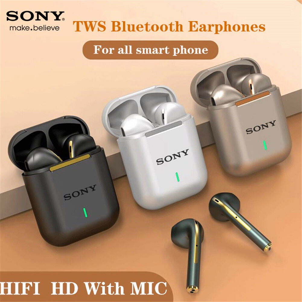 Remix Digital SONY J18 Wireless Earphones Bluetooth Headphones Gamers Headset With Microphone TWS Earhuds Handsfree In Ear Fone For Xiaomi HUAWEI Android I-phone Pad